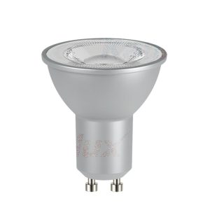 Ampoule IQ-LED GU10 6,5W Ra95 argentée 2700K 110°