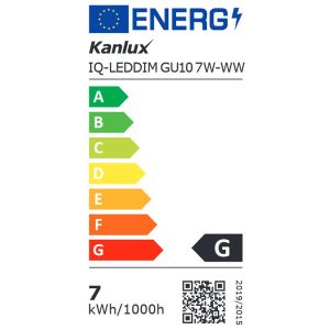 Ampoule IQ-LED GU10 7W Ra95 argentée 2700K 110° dimmable