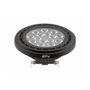 Ampoule LED AR111 G53 A-G 12,5W 90lm/W 40° 3000K noire