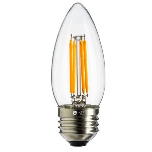 Ampoule LED en forme de bougie FILAMENT E27 4W 100lm/W C37 lumière neutre