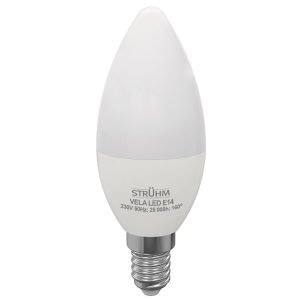 Ampoule LED en forme de bougie VELA E14 6W 93lm/W C37 lumière chaude