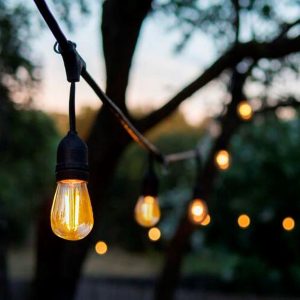 Ampoule LED filament ST45 E27 0,5W 2700K lumière chaude pour guirlande