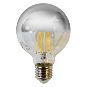 Ampoule LED GLOBE miroir filament G80 E27 5W 3000K argentée