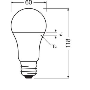 Ampoule LED OSRAM BASE CLAS E27 13W 2700K lumière chaude, lot de 3