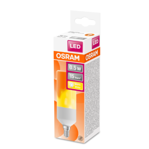 Ampoule LED Osram FLAME CLB 4,9W E14 mate - lumière chaude