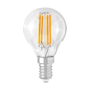 Ampoule LED sphérique à filament ULKE E14 4W lumière chaude
