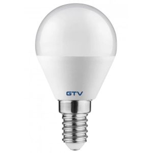 Ampoule LED sphérique GTV E14 6W 80lm/W G45 lumière chaude