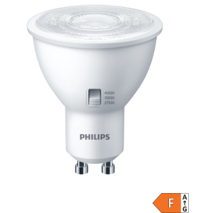 Ampoule LED spot CorePRO 4,8W GU10 MR16 DIM avec couleur de lumière variable CCT