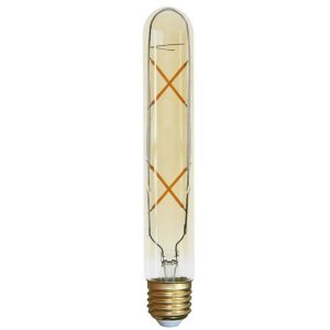 Ampoule LED tubulaire à filament T30 E27 4W 2700K couleur ambre