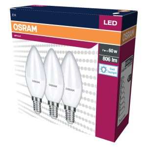 Ampoule LED VALUE CLASSIC B 60 7,5W/6500K E14 - paquet de trois