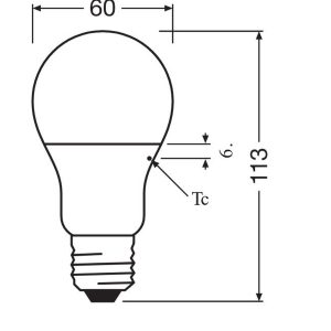 Ampoule LED VALUE Classique E27 10W 6500K froide