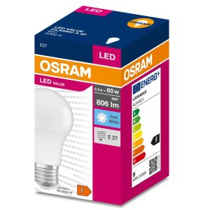 Ampoule LED VALUE Classique E27 8,5W 4000K neutre