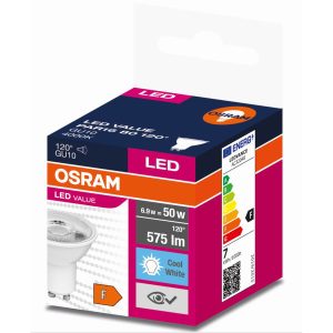 Ampoule LED VALUE GU10 6,9W blanche 120° 4000K neutre
