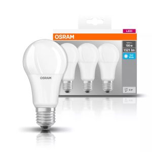 Ensemble de 3 ampoules LED BASE CLAS E27 13W 4000K lumière neutre