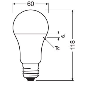 Ensemble de 3 ampoules LED Value Classic E27 10W 2700K blanc chaud