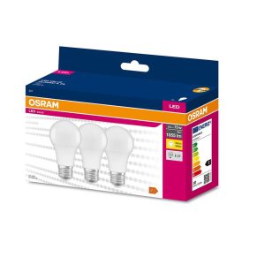 Ensemble de 3 ampoules LED Value Classic E27 10W 2700K blanc chaud