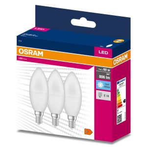 Ensemble de trois ampoules LED VALUE CLASSIC B 60 7,5W/4000K E14
