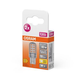 Lot de 2 ampoules LED PIN G9 4.2W 827 transparentes G9