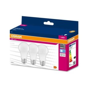 Lot de 3 ampoules LED Value Classic E27 10W 4000K lumière neutre