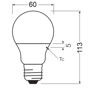 Lot de 3 ampoules LED Value Classic E27 8,5W 4000K neutre