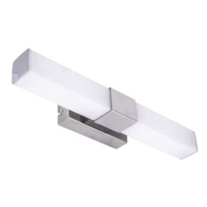 Applique murale de salle de bain carrée SALSA LED 40 cm 8W IP44 en chrome