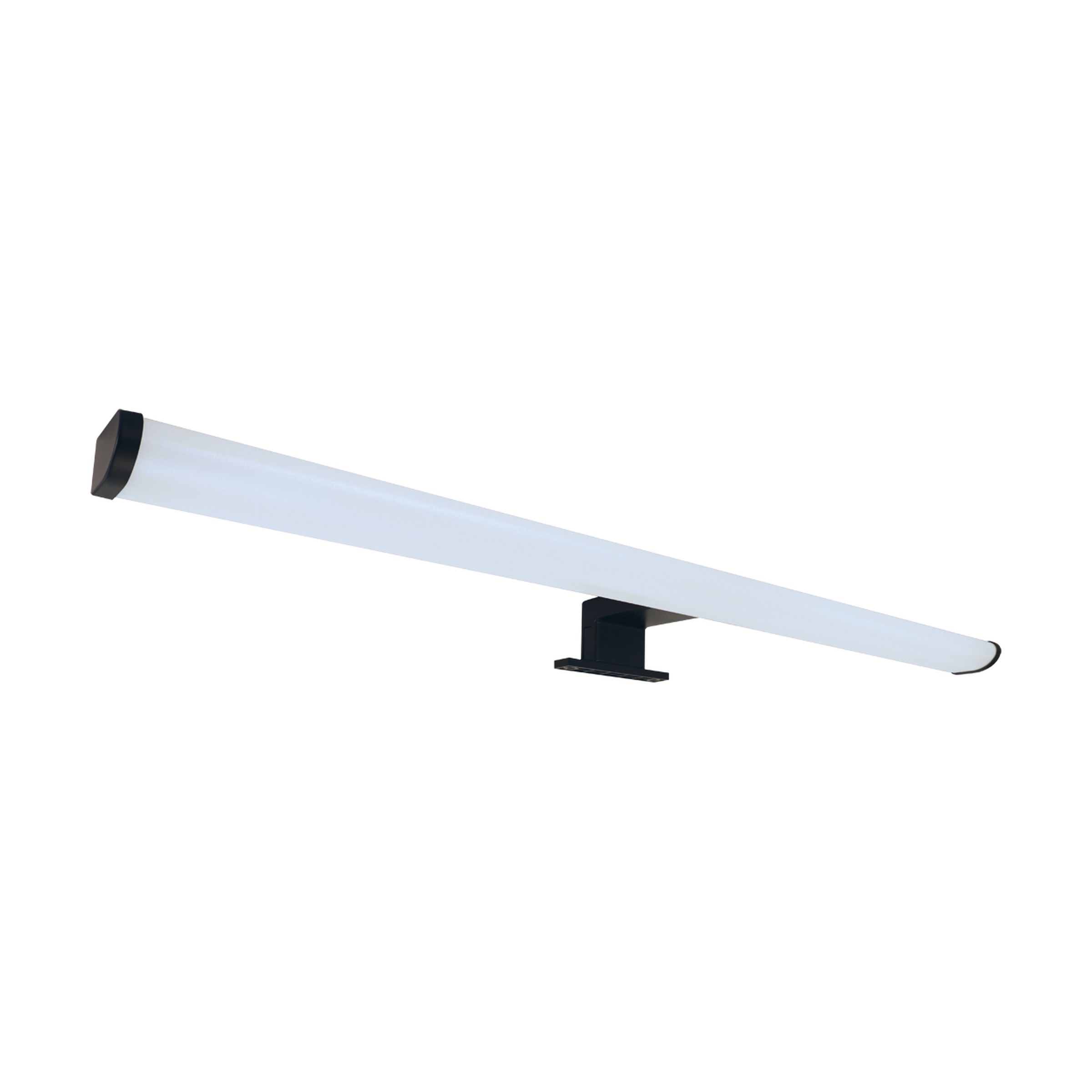 Applique murale de salle de bain DORIAN 12W 60cm IP44 noire pour miroir ou tableau