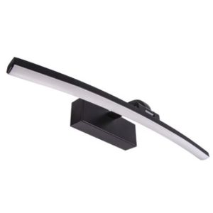 Applique murale de salle de bain réglable MAMBA LED 4000K 8W IP44 noire