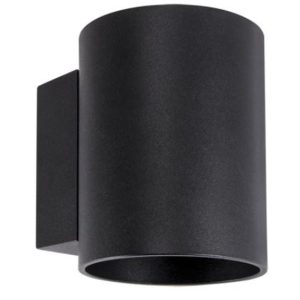 Applique murale décorative à double face tube noir SONIA G9
