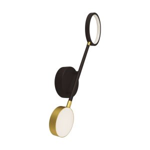 Applique murale décorative glamour OMEGA LED 10W 4200K noir doré
