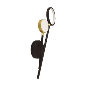 Applique murale décorative mobile glamour OMEGA LED 10W 4200K noir et doré