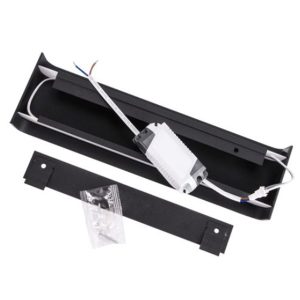 Applique murale double ZELDA LED 2x5W noire pour intérieur