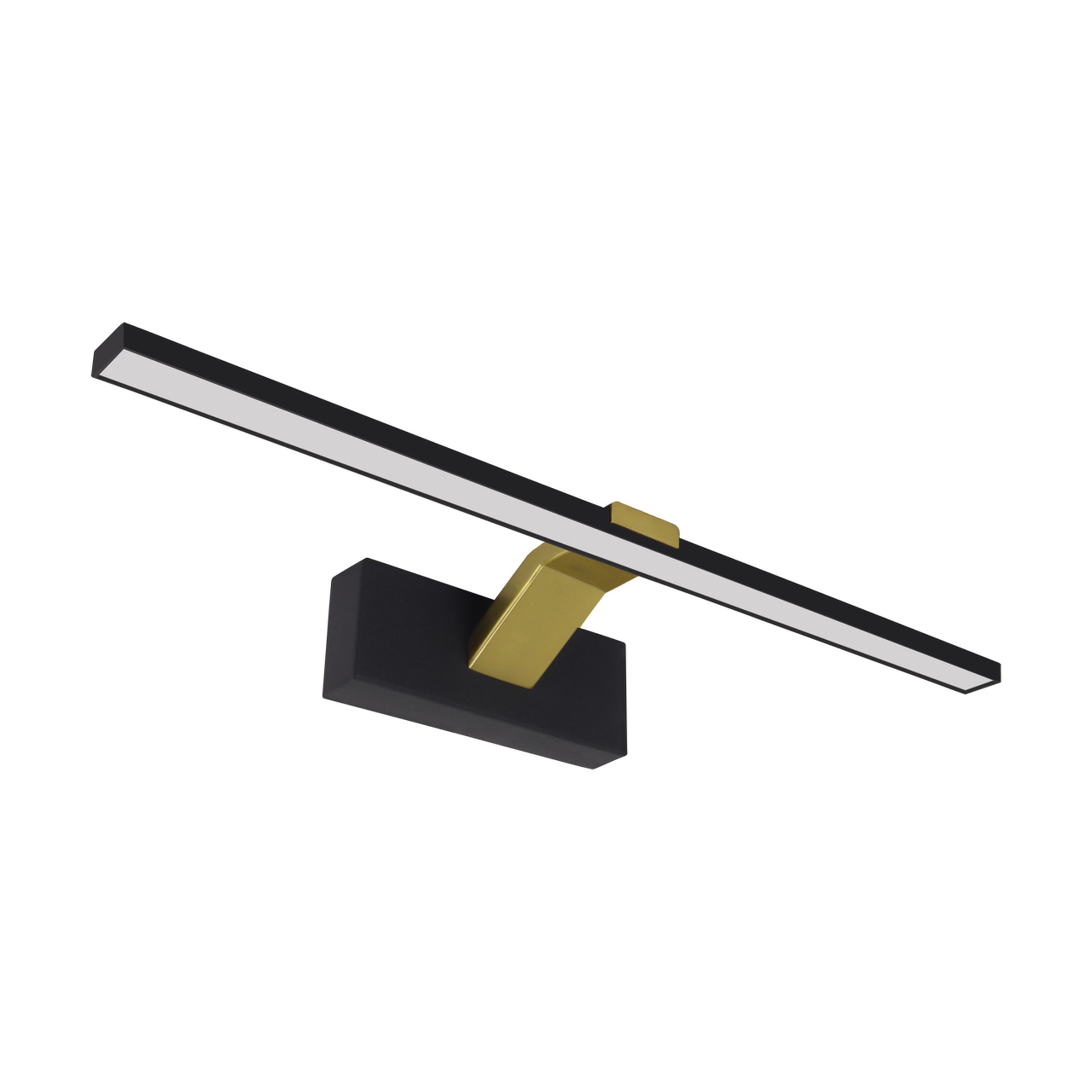 Applique murale intérieure moderne au-dessus du tableau LIMBA LED 11W 50cm CCT noir doré