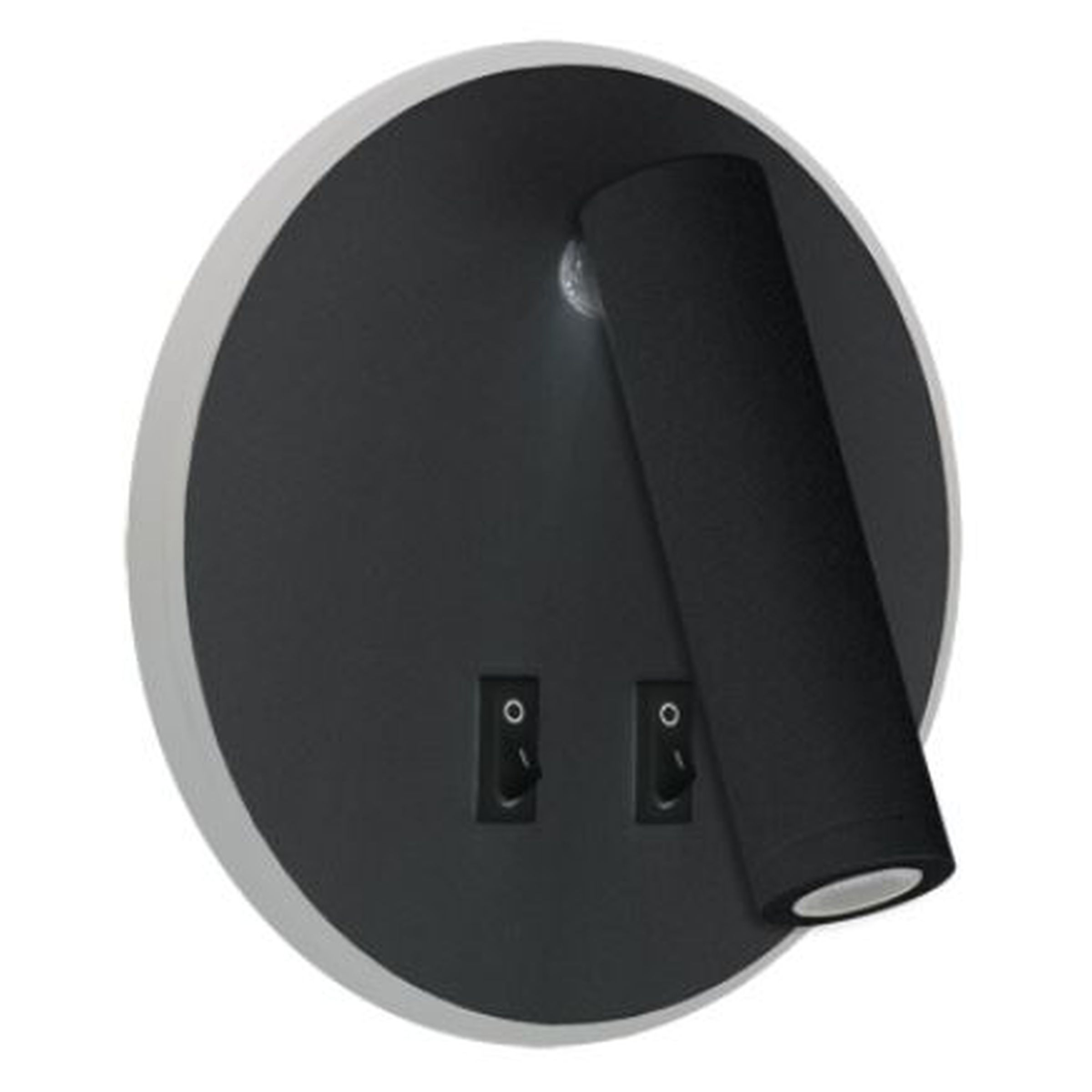Applique murale lampe de lecture pour chambre à coucher OTELLO 6W+3W noir