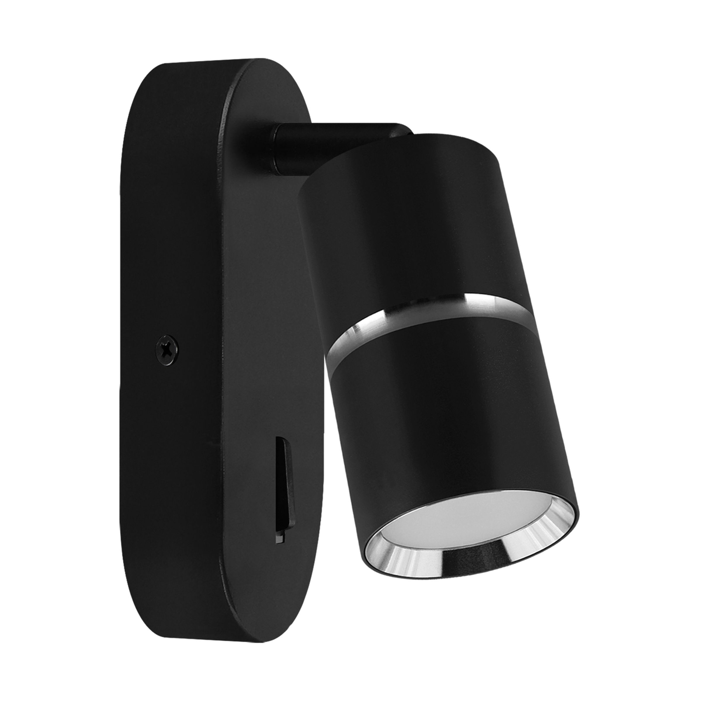 Applique murale orientable avec interrupteur pour lit style glamour DIOR GU10 noir