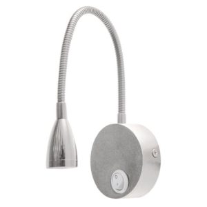 Lampe de lecture pour chambre à coucher au-dessus du lit NINA LED 3W 4K argentée