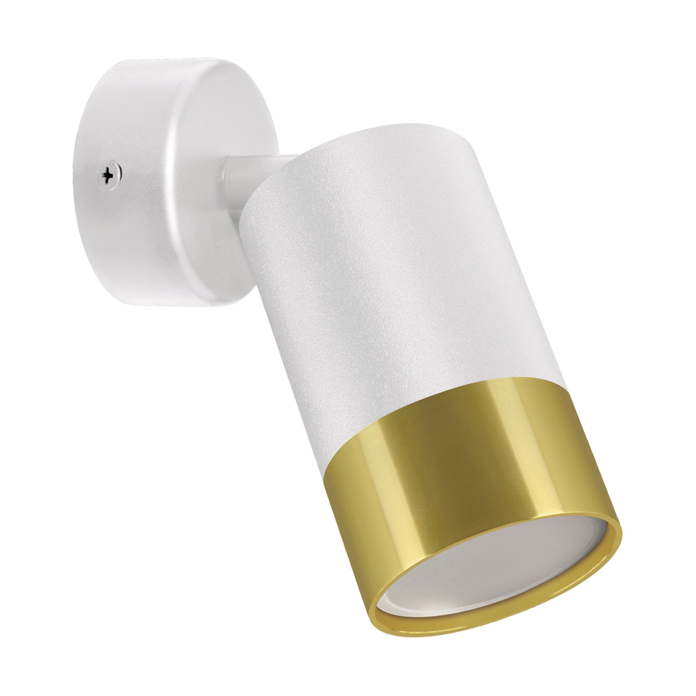 Spot mural et plafonnier glamour PUZON GU10 or blanc