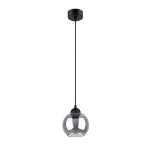 Suspension ALINO E27 - noir/fumé