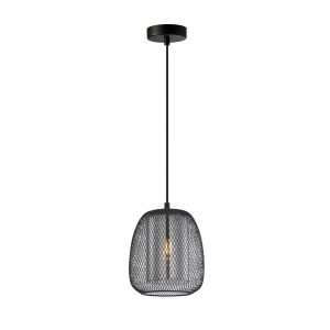 Suspension AMIRIA E27 - noir/fumé