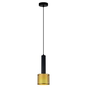 Suspension AMO E27 - noir/doré