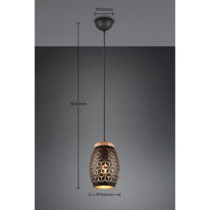 Suspension BIDAR E27 DIM - noir
