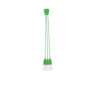 Suspension DIEGO 3 ampoules E27 - couleur verte