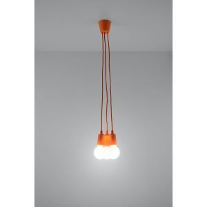 Suspension DIEGO 3 E27 - orange
