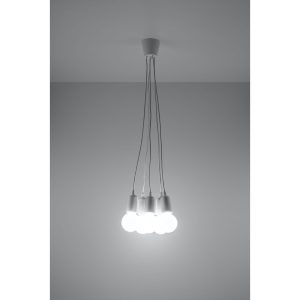 Suspension DIEGO 5 E27 - blanc