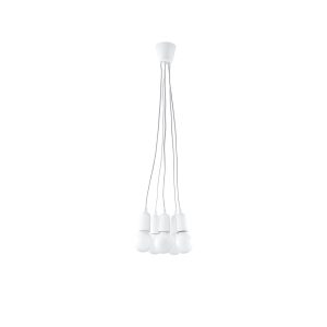 Suspension DIEGO 5 E27 - blanc