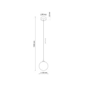 Suspension ELENA G9 - noir/graphite