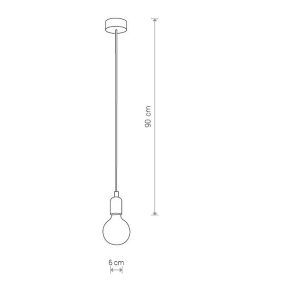 Suspension en silicone E27 - blanc