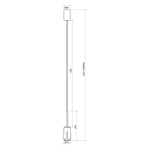 Suspension FLOWER GU10 - blanc/chrome