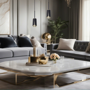 Suspension FLOWER GU10 - noir/doré