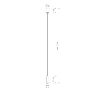 Suspension FOURTY S GU10 R35 - blanc