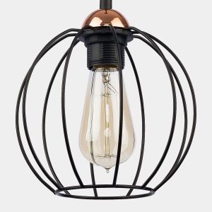 Suspension GALAXY DM13 E27 - noir/cuivre